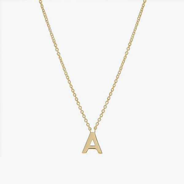 Initial Energetic Necklace in 14kt Gold Over Sterling Silver