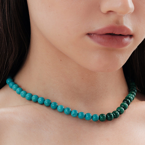 Forest Turquoise Malachite Necklace