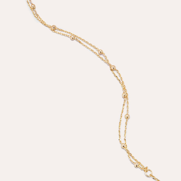 Orbit Bracelet in 14kt Gold Over Sterling Silver