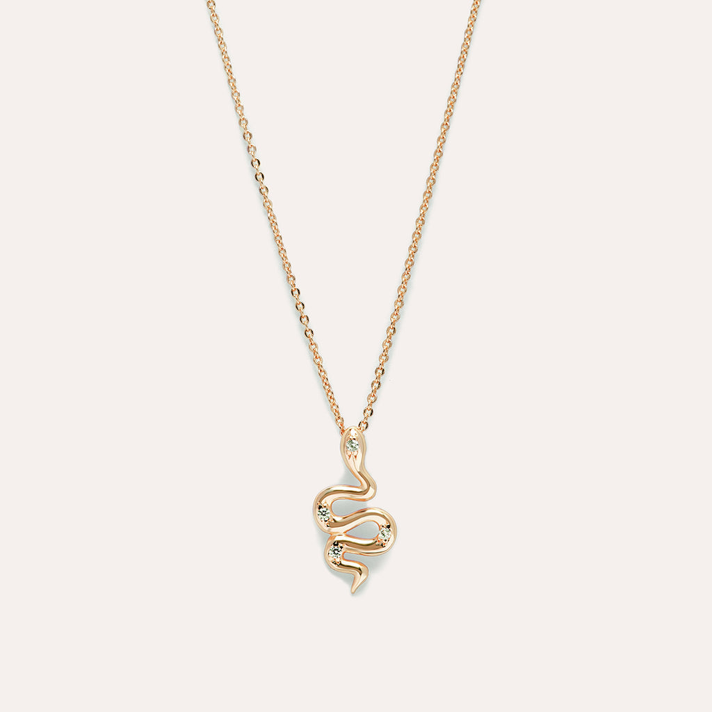 Medusa Necklace in 14kt Gold Over Sterling Silver