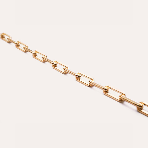Rewritten Open Clip Chain Necklace in 14kt Gold Over Sterling Silver