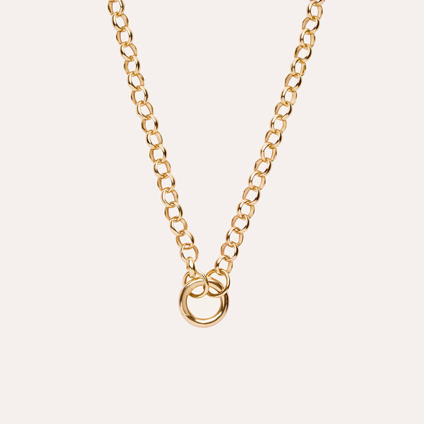 Hope Open Belcher Chain in 14kt Gold Over Sterling Silver