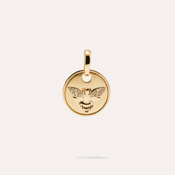 Bee Mine Pendant in 14kt Gold Over Sterling Silver