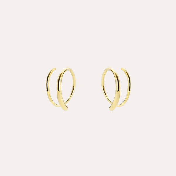 Orbit Vermeil Earrings in 14kt Gold Over Sterling Silver