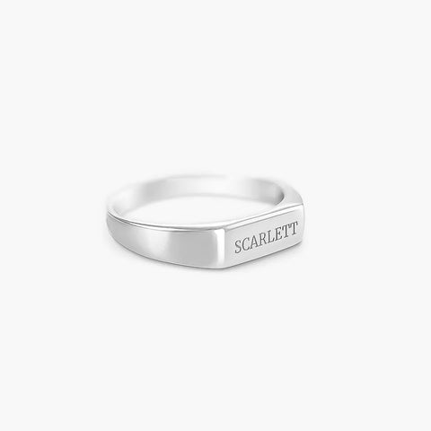 Personalized Intuitive Ring in Sterling Silver