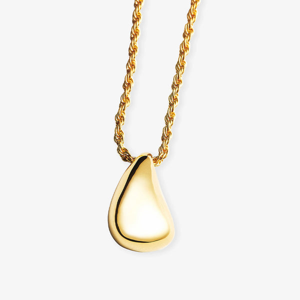 Bold Teardrop Necklace in 14kt Gold Over Sterling Silver