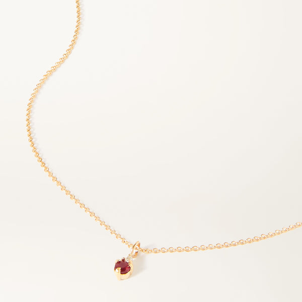 Birthstone Necklace in 14kt Gold Over Sterling Silver