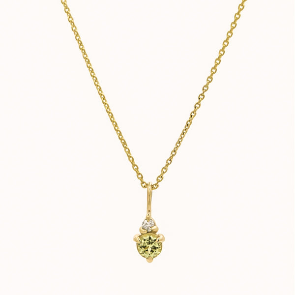 Birthstone Necklace in 14kt Gold Over Sterling Silver