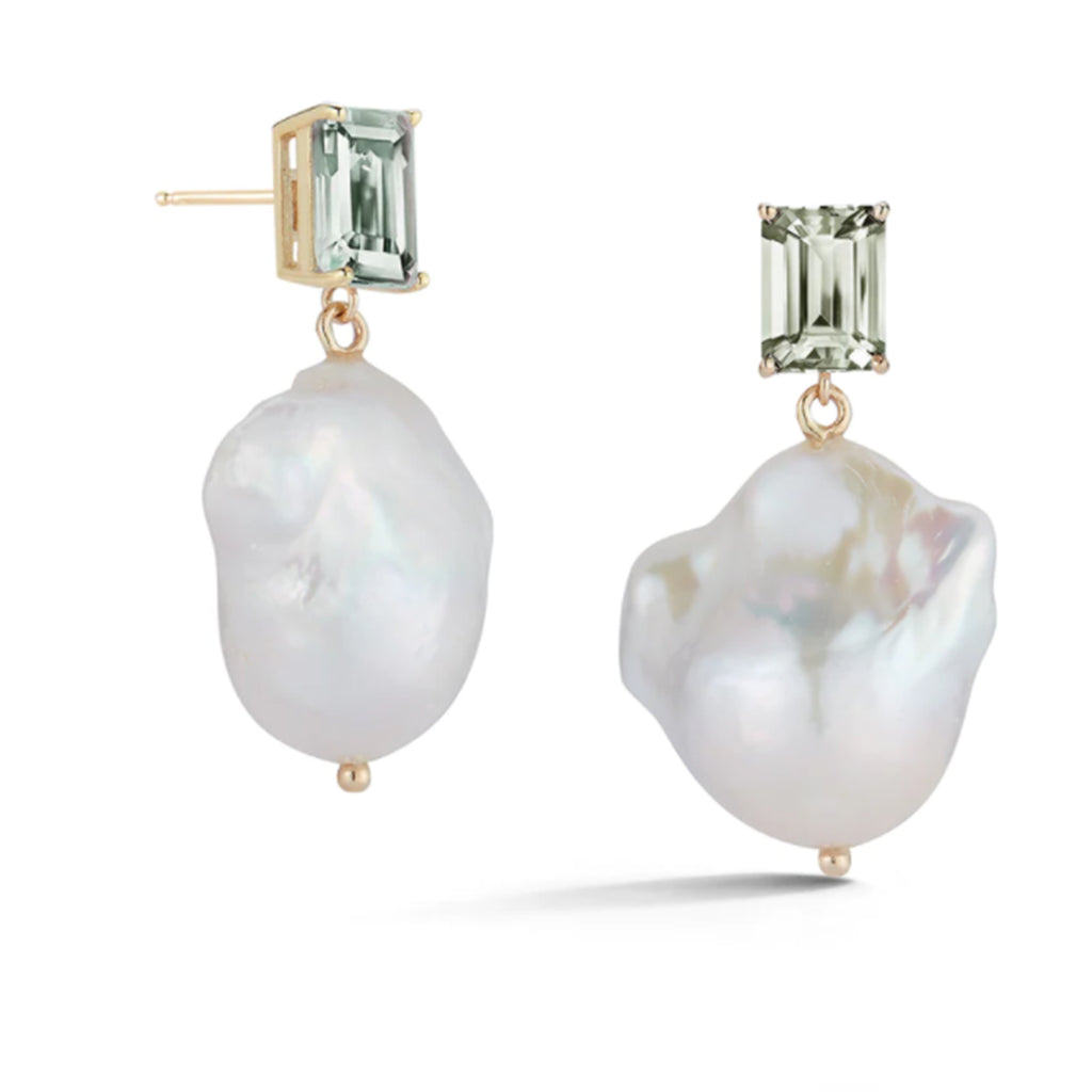 Charismatic Baroque Pearl Stud Earrings in 14kt Gold Over Sterling Silver