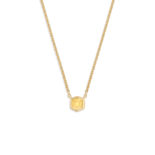 Vintage Glow Gemstone Necklace in 14kt Gold Over Sterling Silver