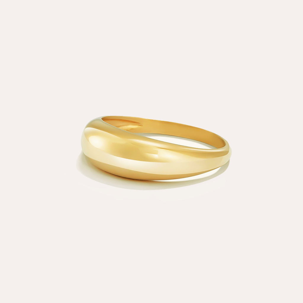Beast I Ring in 14kt Gold Over Sterling Silver