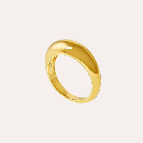 Beast I Ring in 14kt Gold Over Sterling Silver