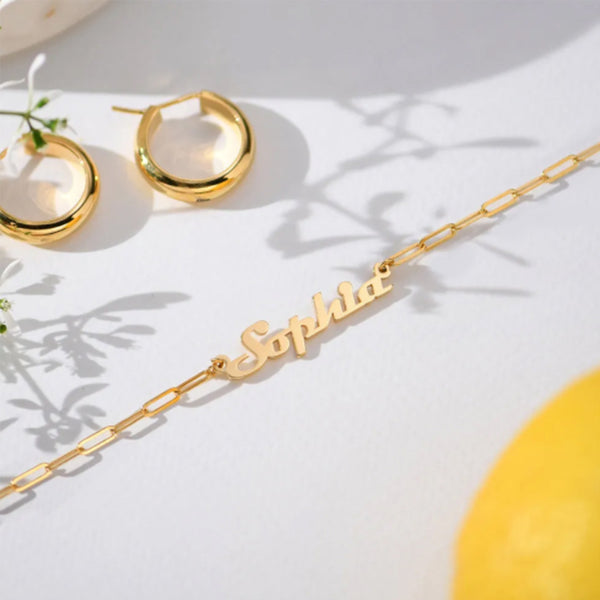 Name Unshakable Necklace in 14kt Gold Over Sterling Silver