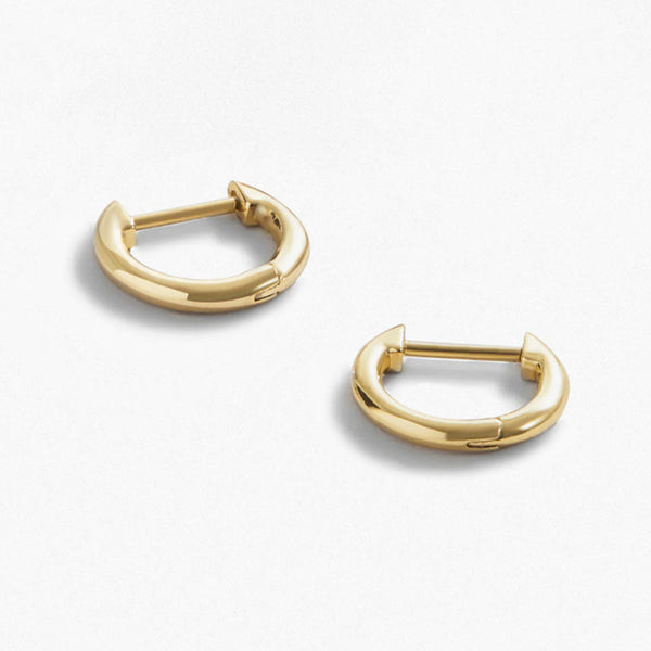 Mini Hoop Earrings in 14kt Gold Over Sterling Silver