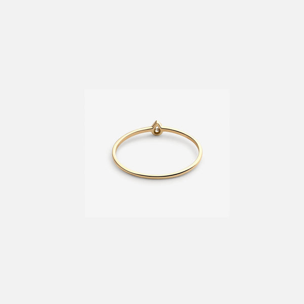 Teardrop Ring in 14kt Gold Over Sterling Silver