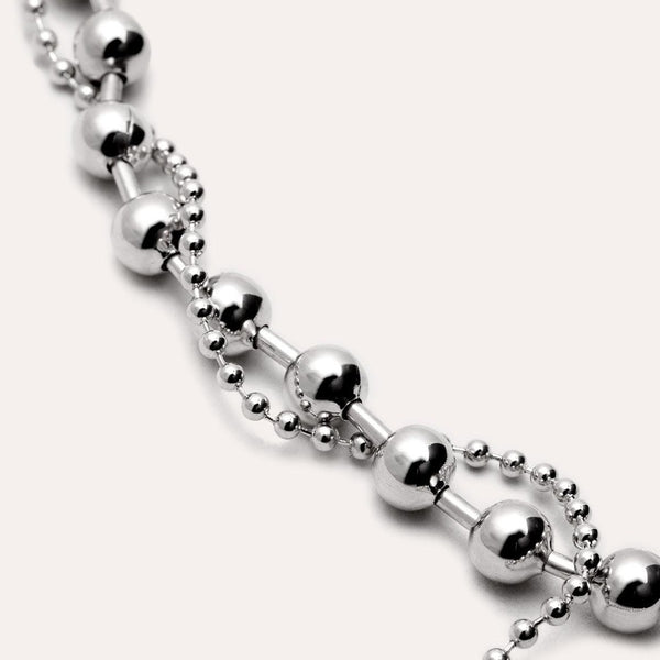Twine Cross Ball Necklace - JOOPITA